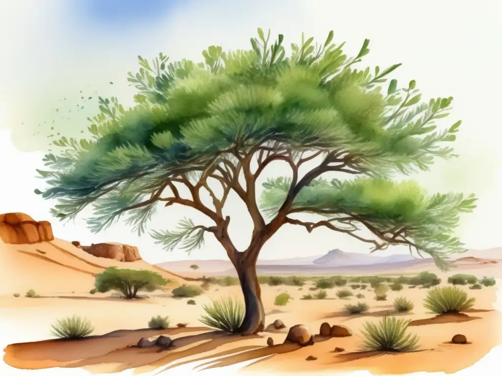 Acacia raddiana: árbol resistente del Sahara con propiedades medicinales y belleza desértica