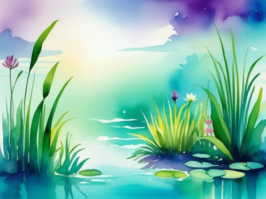 Belleza submarina con vida acuática Ilustración acuarela vibrante de escena submarina