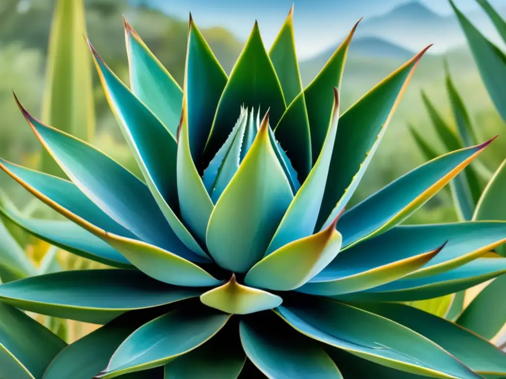 Agave Azul en paisaje mexicano: Usos medicinales del Agave Azul