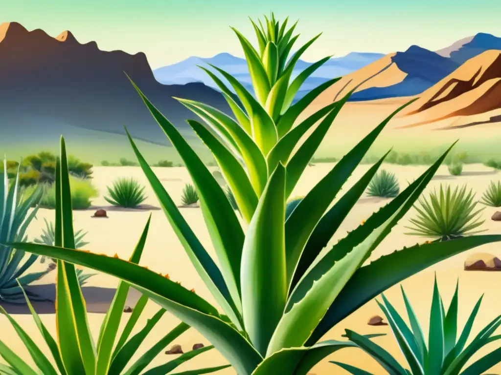 Aloe vera en el desierto: beneficios medicinales y belleza natural