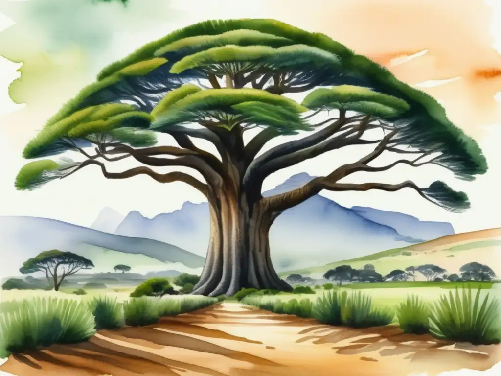 Características del Árbol de la Goma Araucaria en la cultura africana