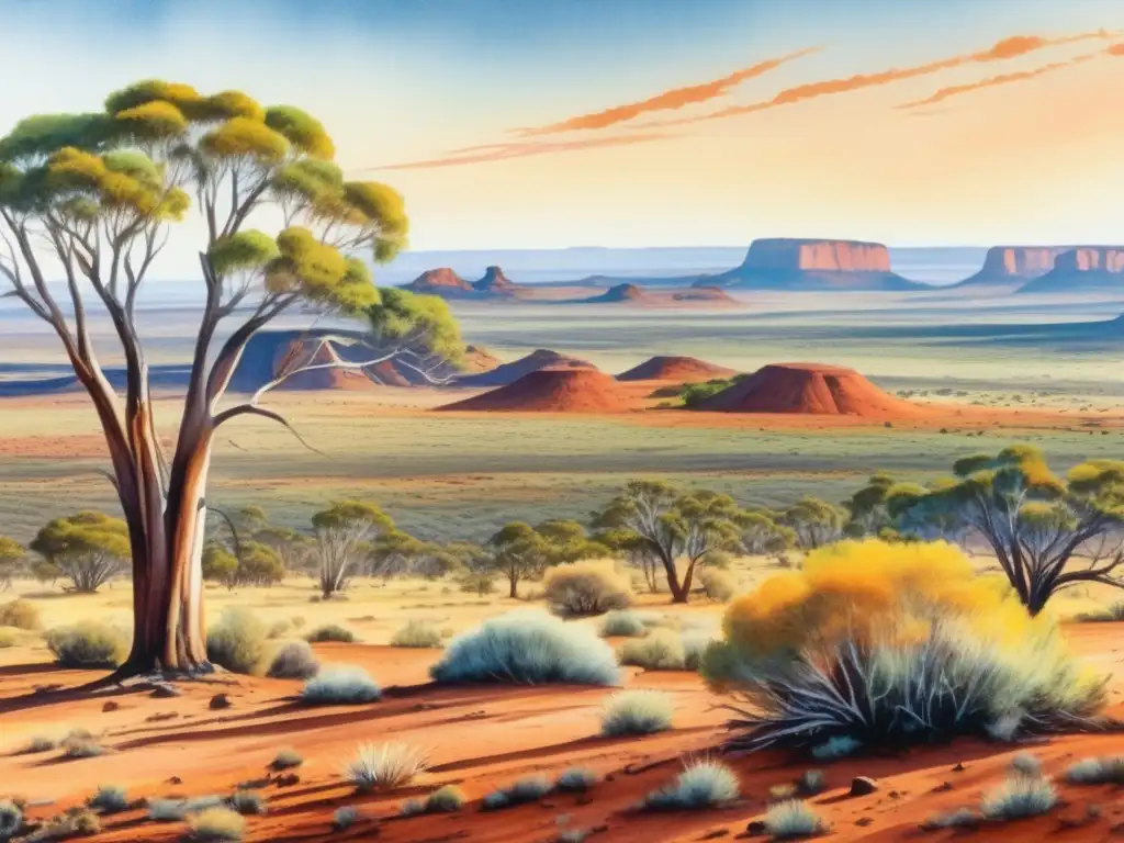 Paisaje australiano: Plantas desierto y adaptaciones únicas