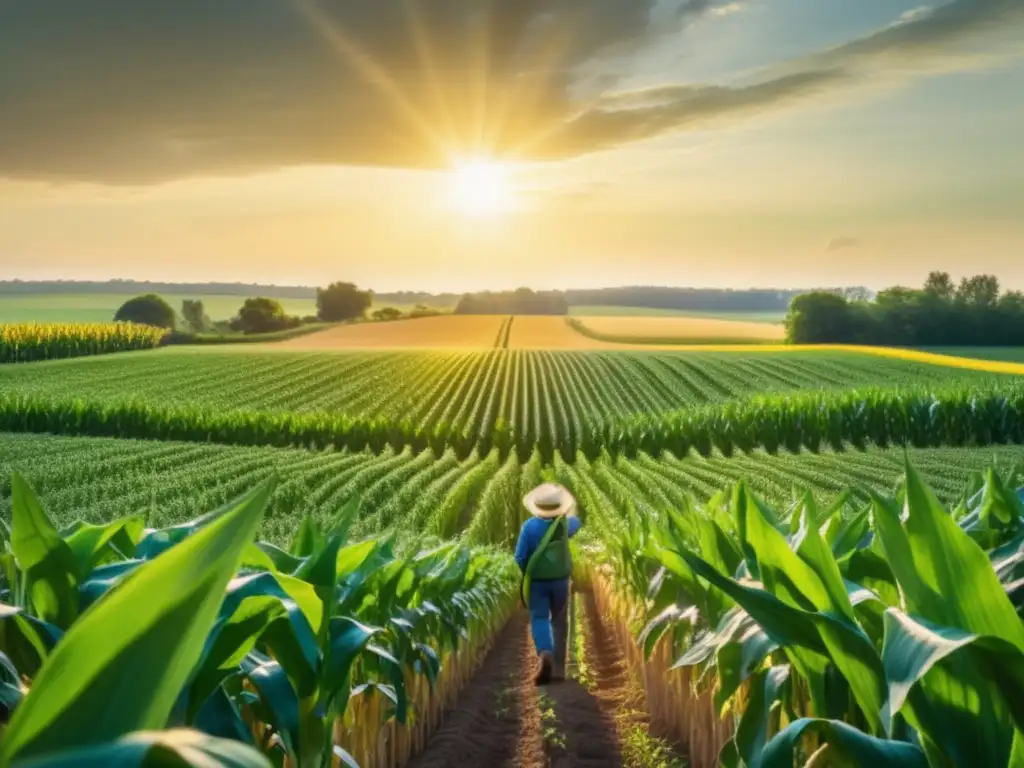 Ingeniería genética en agricultura: avances y cambios en campo de maíz modificado genéticamente