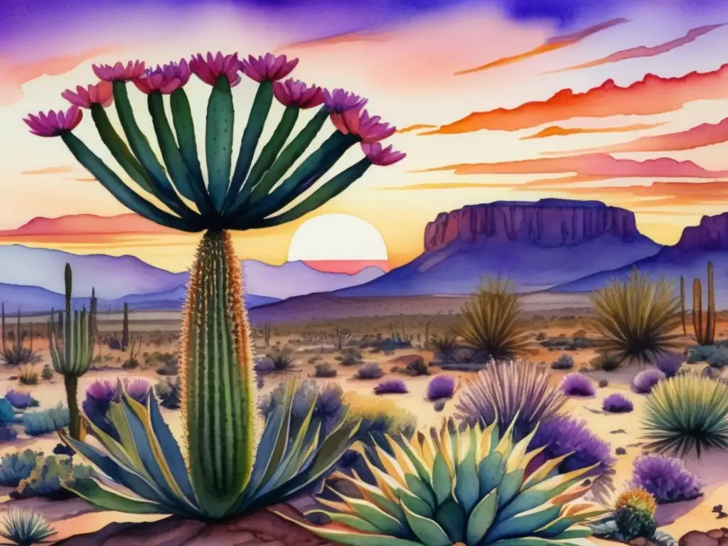 Paisaje desierto con Hoodia: Propiedades medicinales de la Hoodia