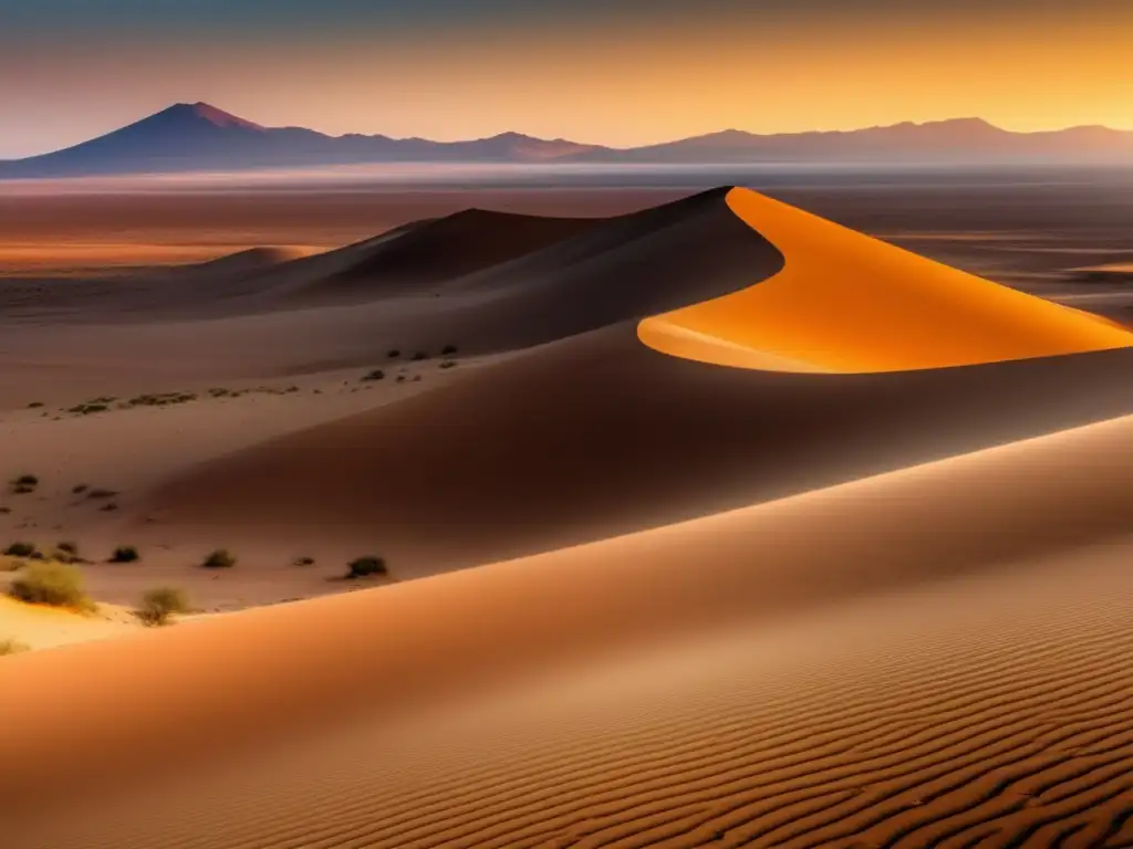 Paisaje detallado del desierto de Atacama, con características áridas y desoladas