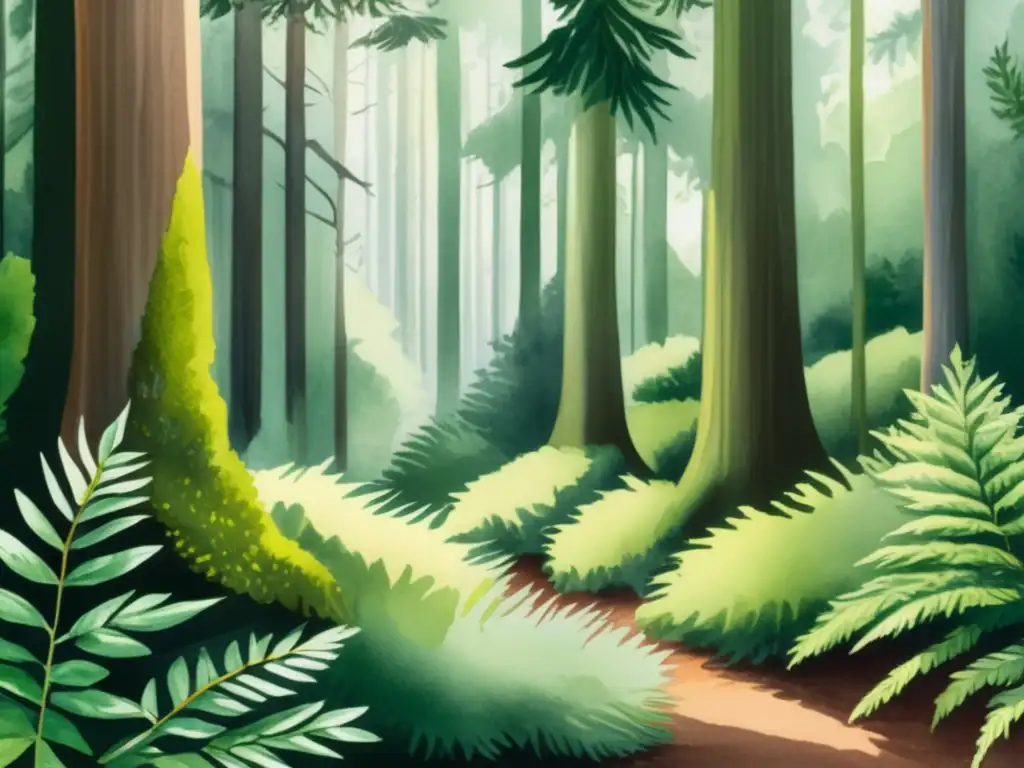 Bosque denso de árboles de Taxus en 8k con detalles y luz filtrada - Taxus: Planta venenosa y características