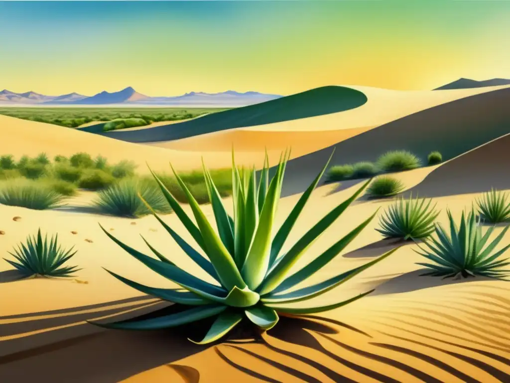 Aloe vera en desierto: Beneficios medicinales del aloe vera en su hábitat natural