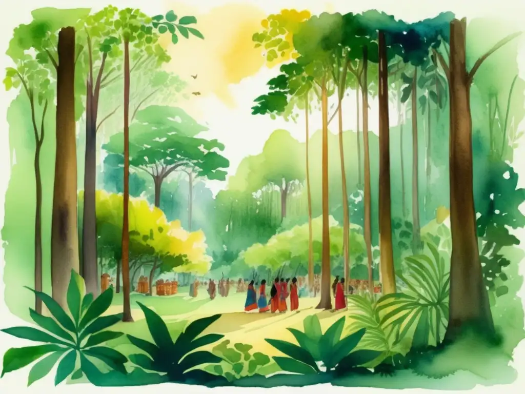 Bosque sagrado y ritual indígena Ceremonias indígenas: plantas en uso y reverencia