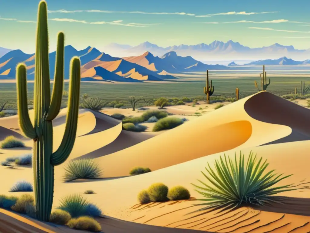 Paisaje vibrante de desierto: Plantas comestibles y usos en zonas áridas