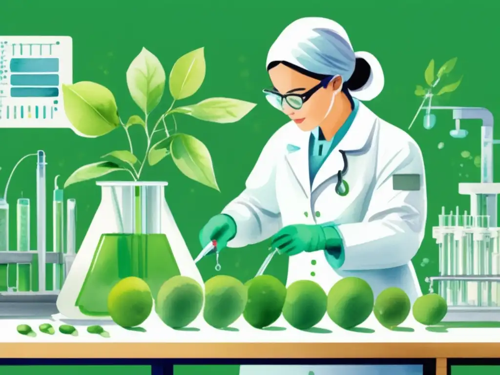 Imagen: Lab científico de Ingeniería genética en plantas