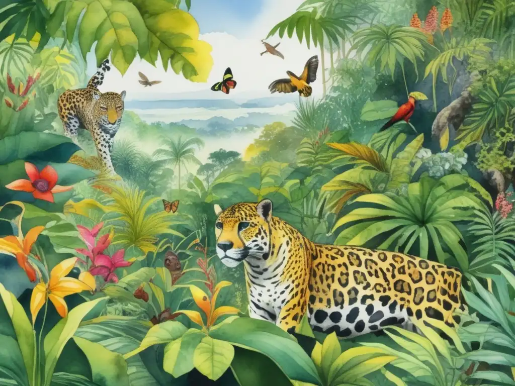 Bosque vibrante con animales consumiendo plantas tóxicas Un bosque exuberante con animales consumiendo plantas tóxicas, destacando la adaptación y peligro en su coexistencia