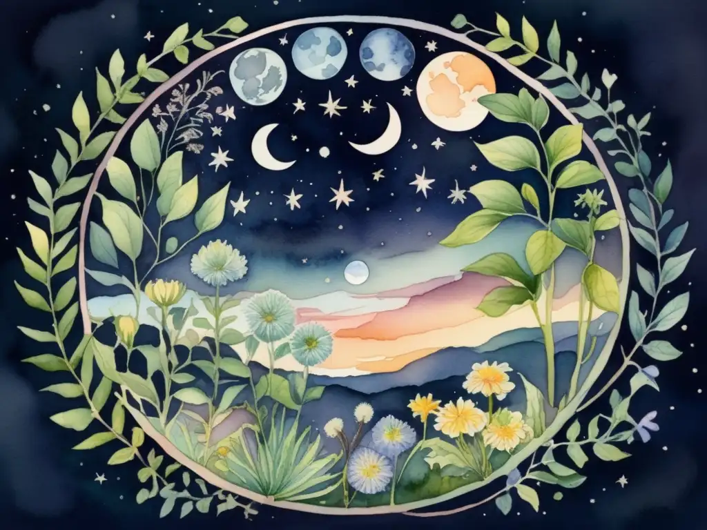 Noche de luna llena: Plantas medicinales en rituales de luna llena