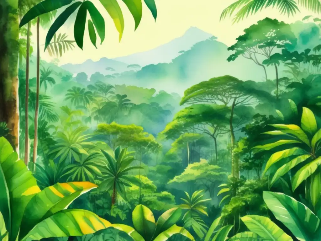 Importancia cultural plantas América Latina en peligro en exuberante selva tropical