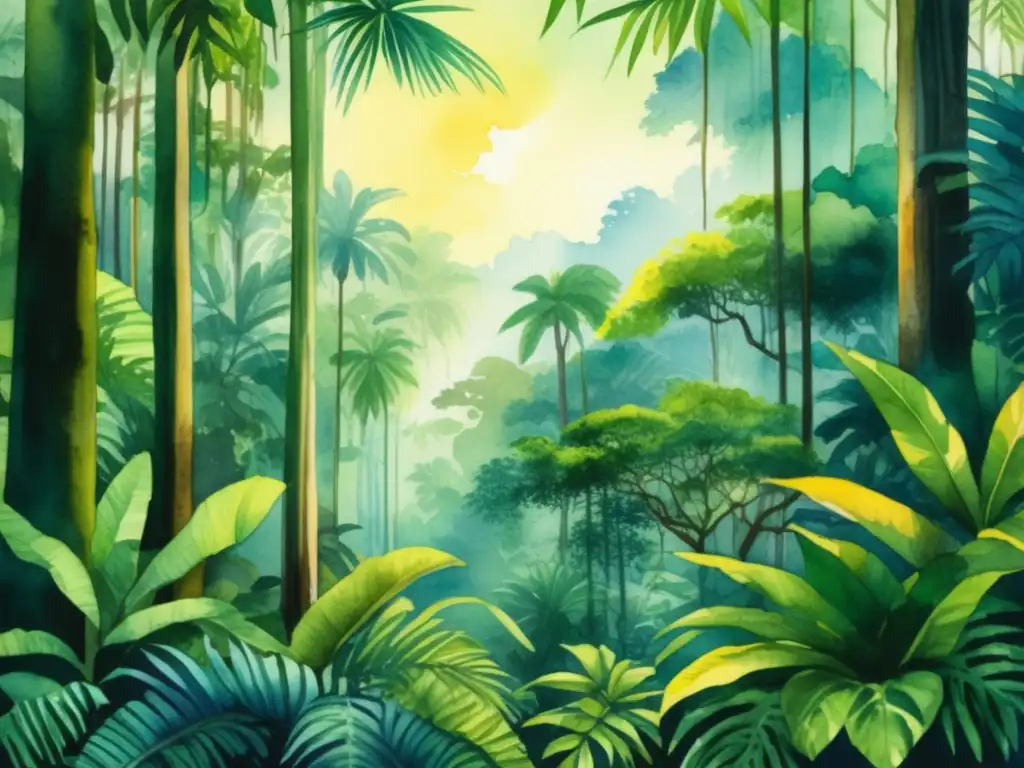 Paisaje tropical con diversa flora y fauna - Técnicas de estudio de fenología en plantas