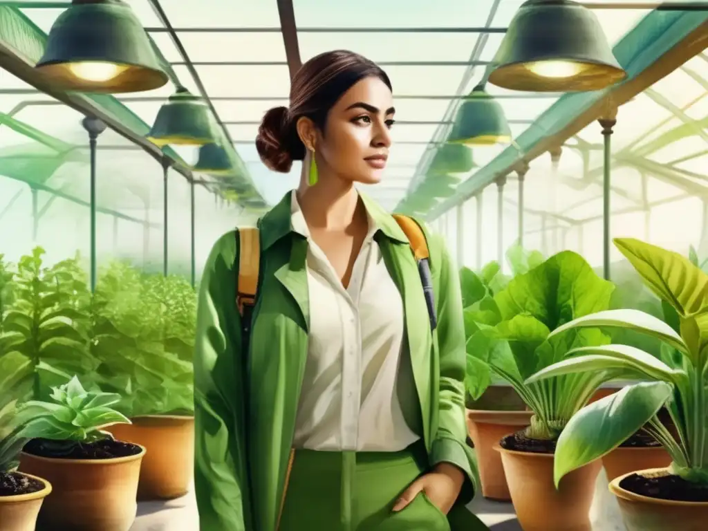 Avances recientes en ingeniería genética de plantas: imagen acuarela