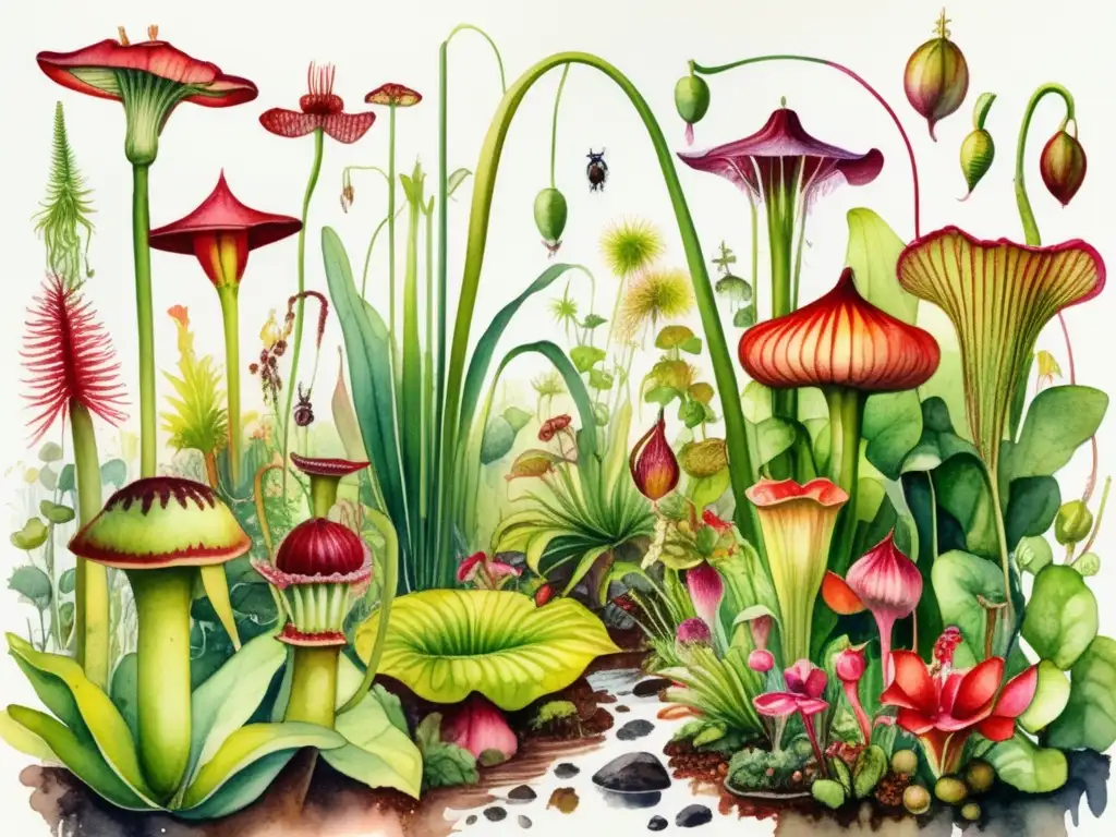 Jardín botánico con plantas carnívoras: beneficios y usos