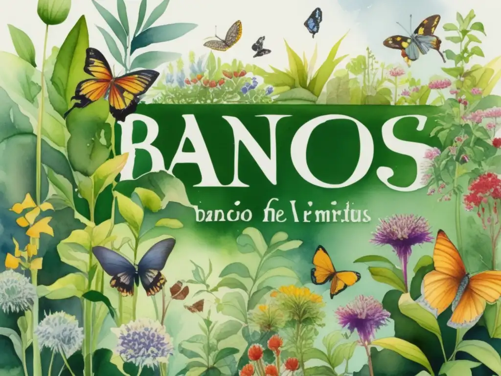 Jardín botánico con plantas medicinales: Importancia de los bancos de semillas en la conservación