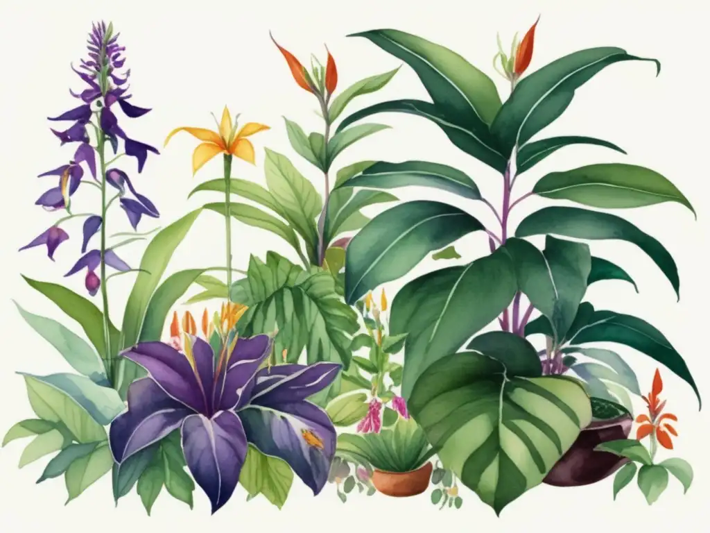 Jardín botánico vibrante con plantas de la familia Solanaceae Jardín botánico con plantas solanáceas: belleza, diversidad y toxicidad