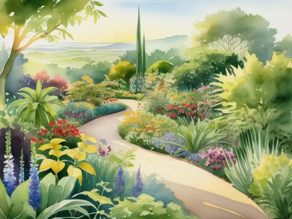 Jardín botánico vibrante con plantas medicinales Jardín botánico vibrante con plantas medicinales - Beneficios de plantas medicinales postoperatorias