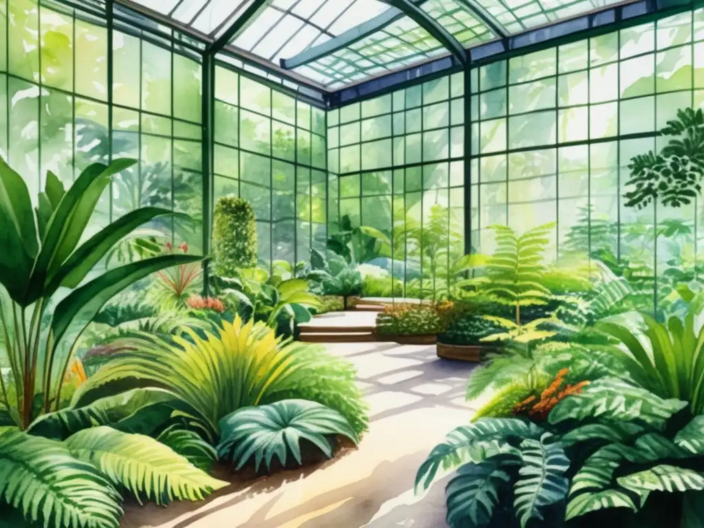 Beneficios de realidad virtual en enseñanza de botánica: jardín botánico con plantas vibrantes, biodiversidad y estación interactiva