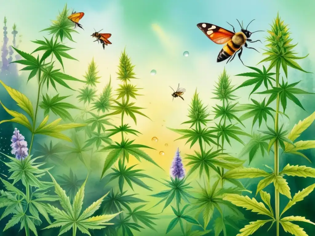 Pintura acuarela cannabis: Beneficios medicinales del cannabis