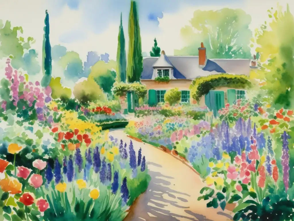 Jardín de Monet: Flores, arbustos y agua