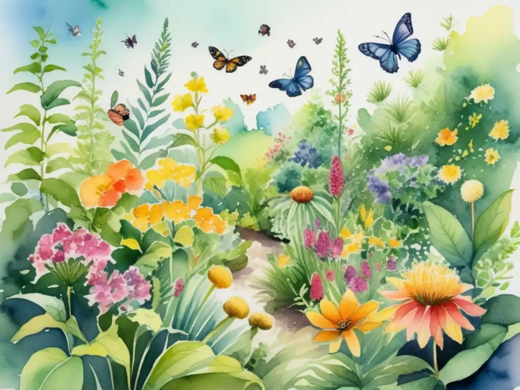 Jardín exuberante con plantas vibrantes Guía completa identificación: Plantas tóxicas en exuberante jardín