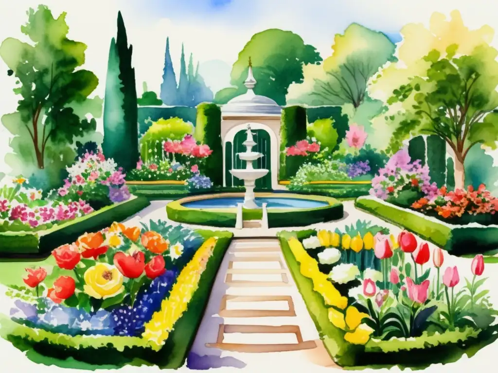 Jardín floreciente con plantas ornamentales - Cuidados y selección