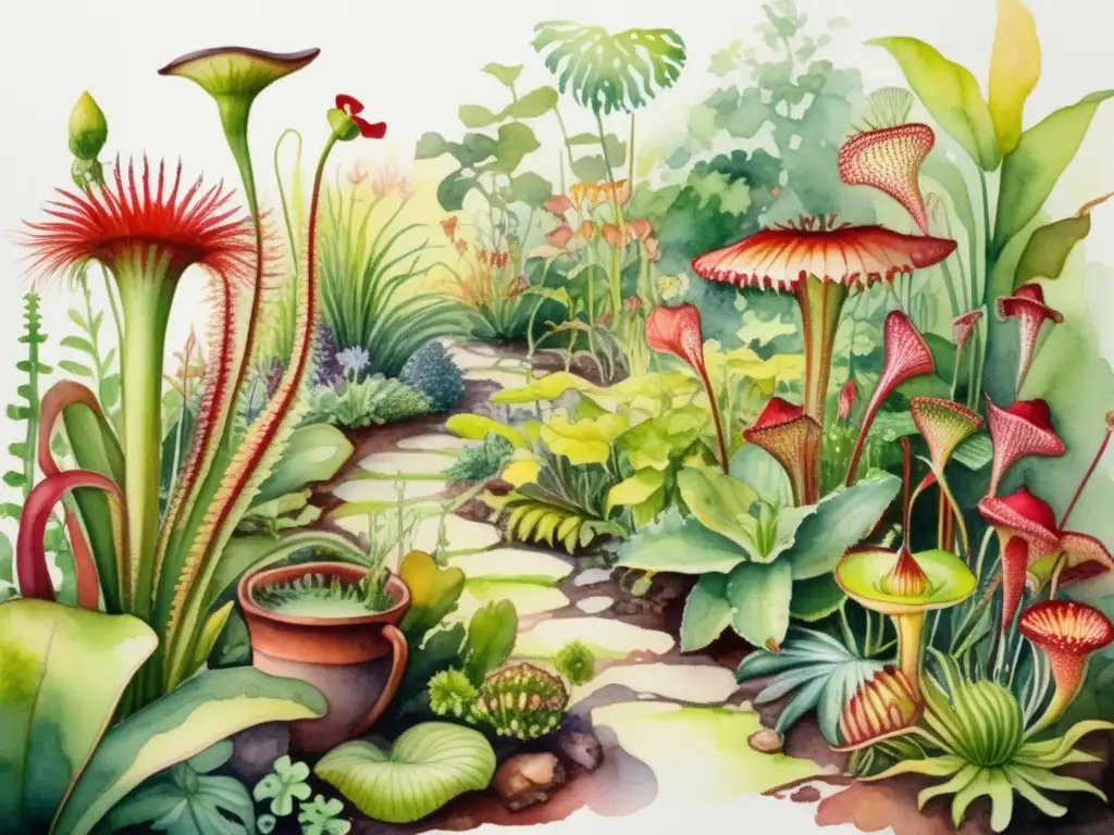 Jardín vibrante de plantas carnívoras Jardín vibrante con plantas carnívoras: Mejores plantas carnívoras para jardines