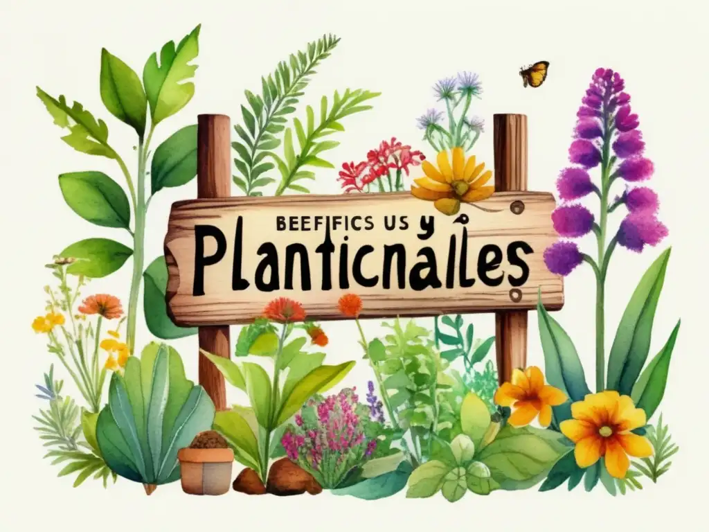 Jardín herbal vibrante con plantas medicinales: Beneficios y usos de plantas medicinales