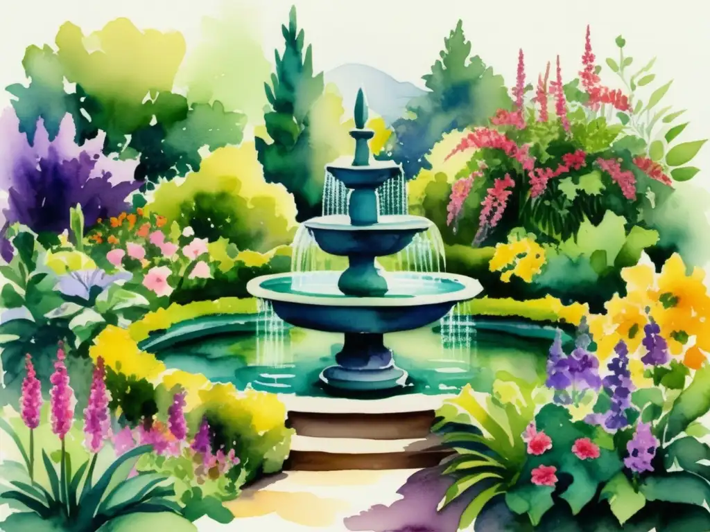 Jardín renacentista con plantas medicinales: significado de plantas en Renacimiento