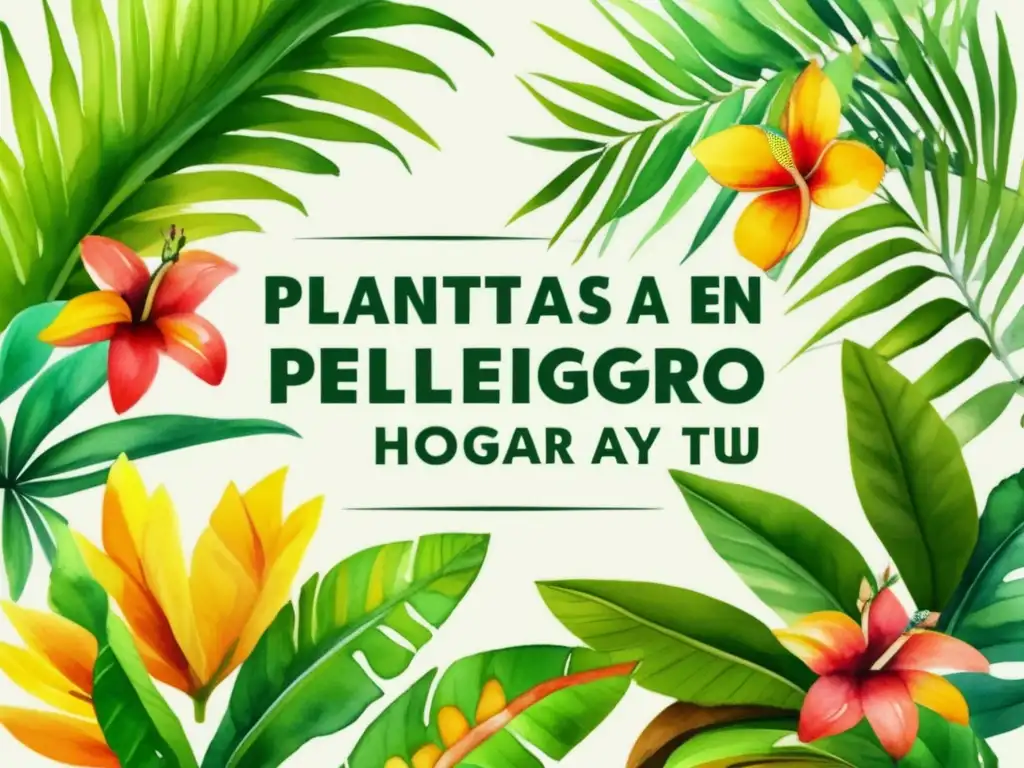 Ayuda a conservar plantas en peligro en un exuberante bosque tropical con detalles sorprendentes