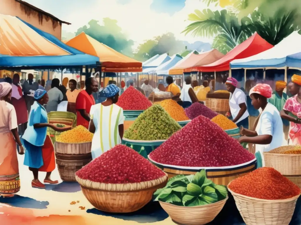 Mercado africano: Hibisco en culinaria y medicina