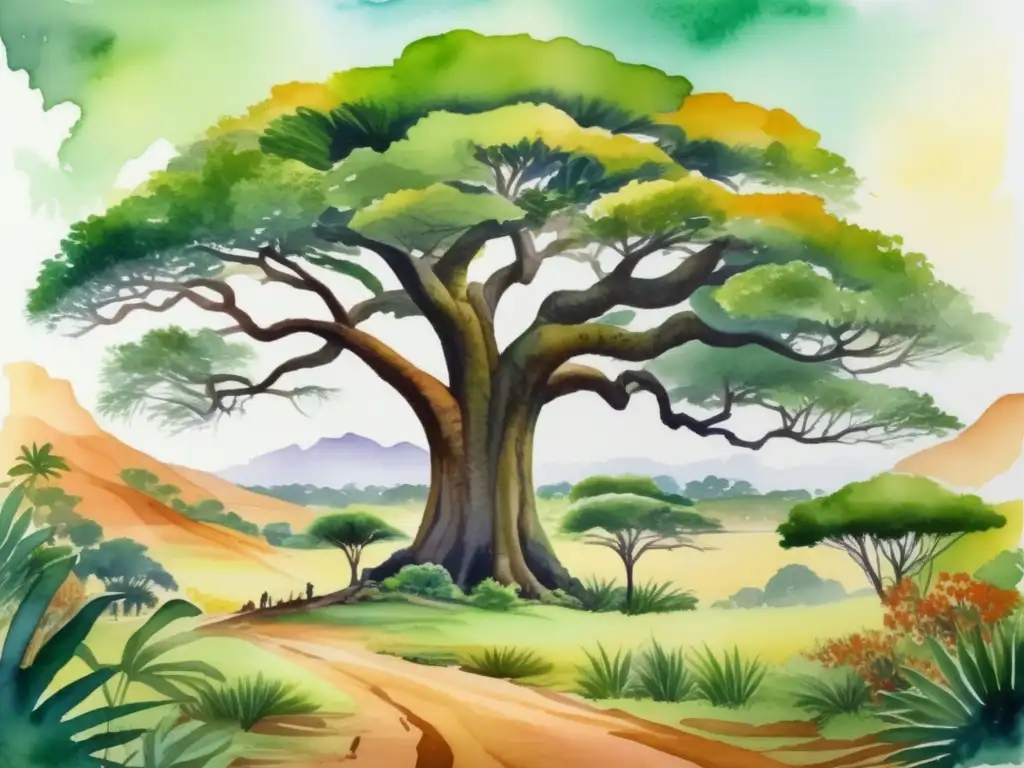 Paisaje africano con Árbol del Pan: Beneficios y usos culinarios en África