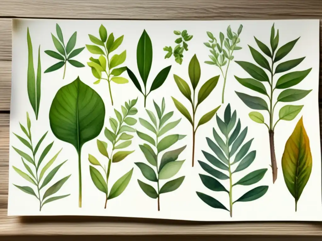 Plantas variadas en mesa de madera Técnicas modernas para propagación de plantas
