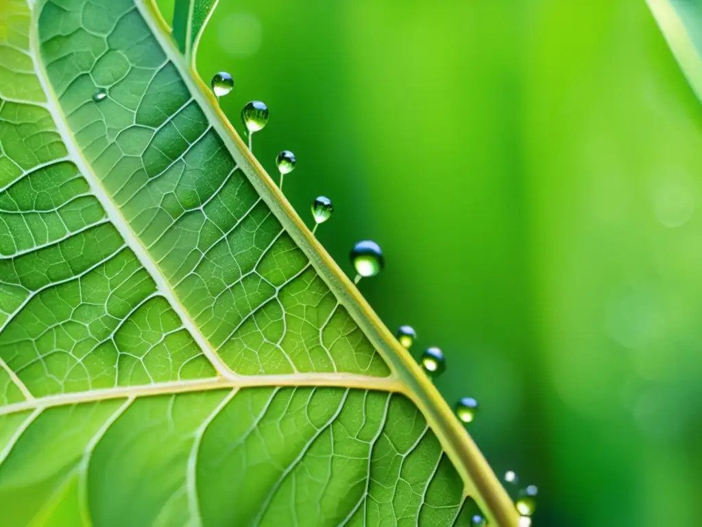 Importancia de la respiración en plantas: Detallada pintura acuarela de un frondoso bosque verde con árboles altos y orgullosos