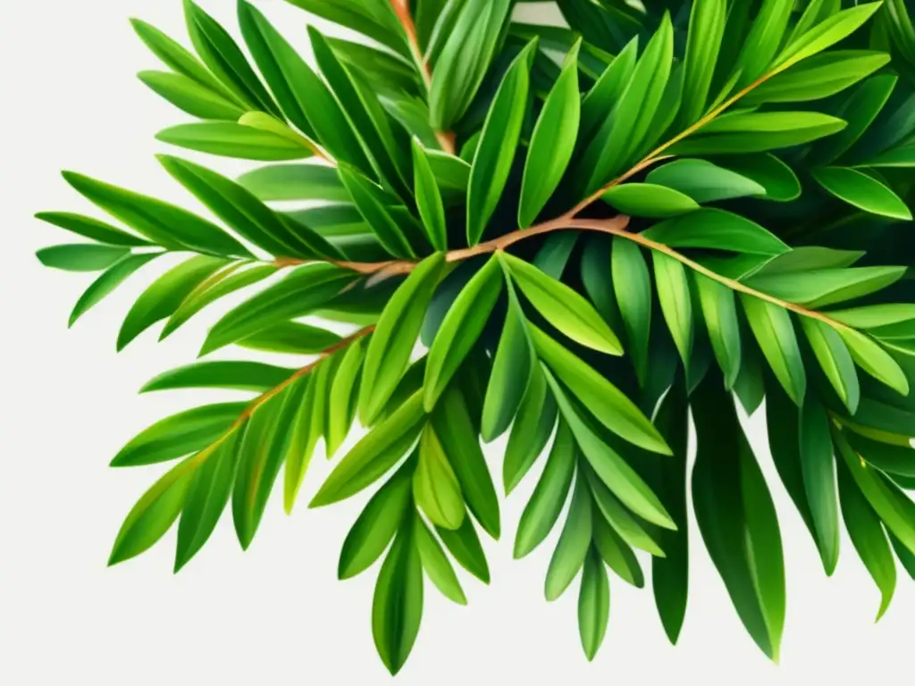 Imagen acuarela de la planta Taxus: Planta venenosa y características