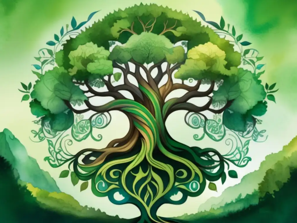 Árbol sagrado Yggdrasil, símbolo y significado de los nueve mundos de la mitología nórdica